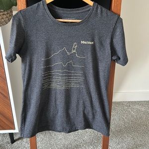 Marmot short sleeve t-shirt, dark grey, large